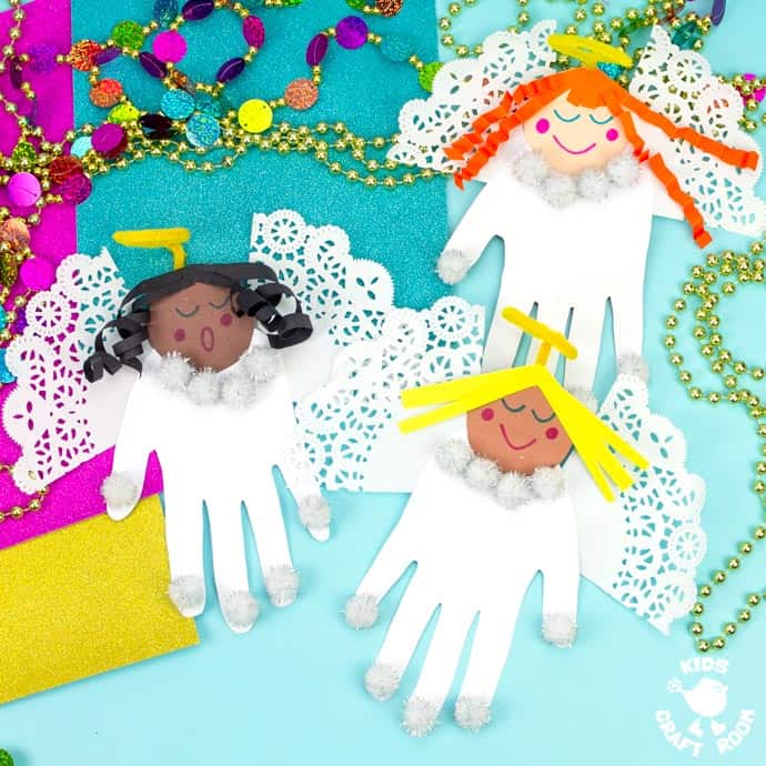 Handprint Angel Craft For Kids